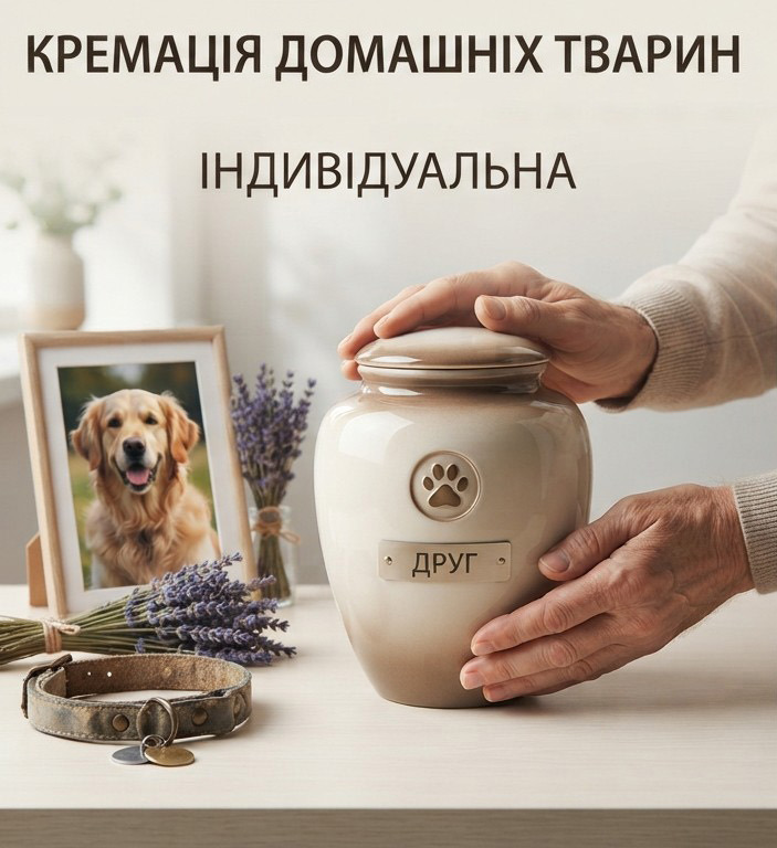 Индивидуальная кремация домашних животных в Киеве 